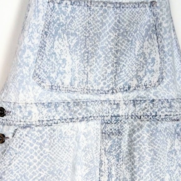 Vintage blue jean denim bib overall shorts - Picture 4 of 4